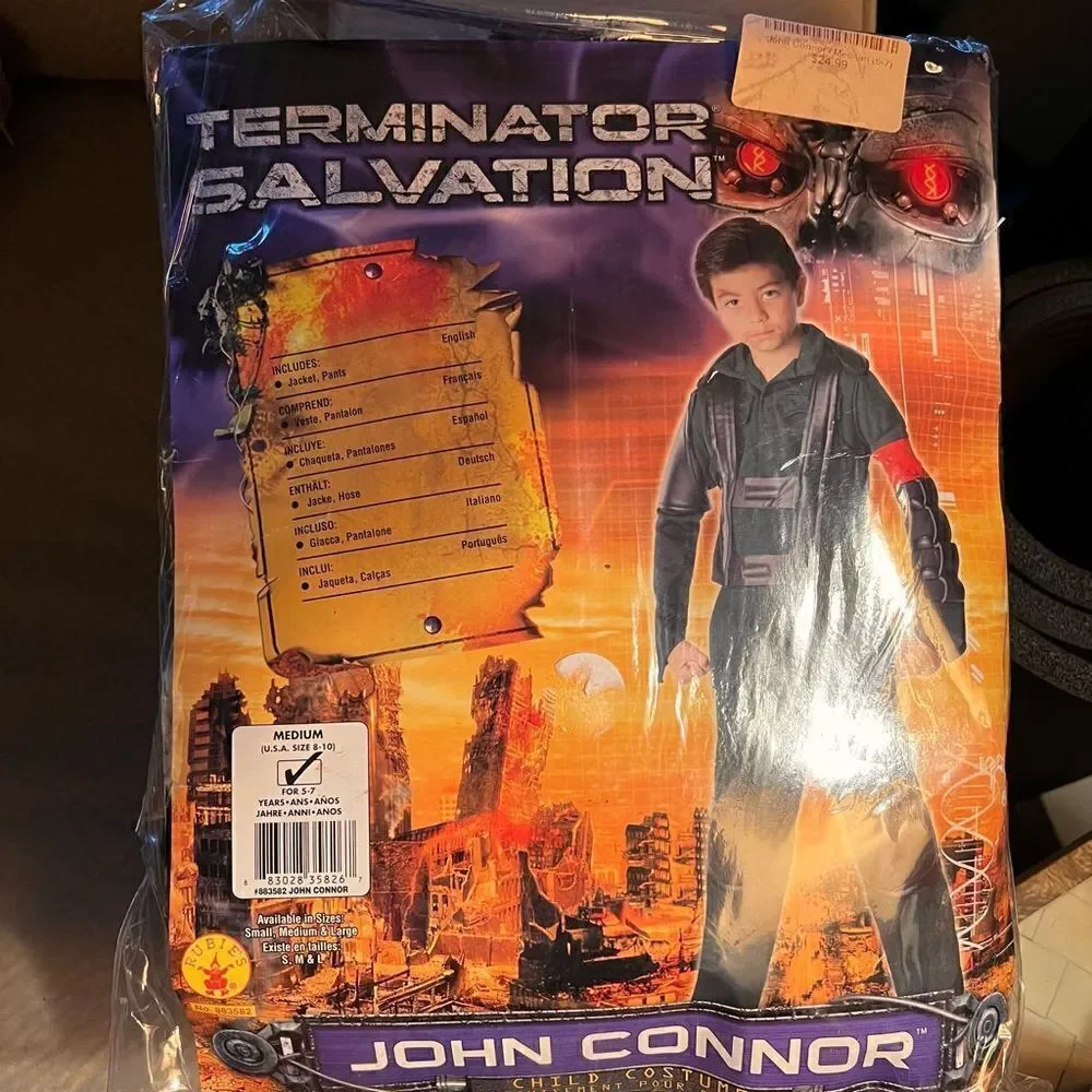 New official Terminator Salvation Child's Halloween Costume John Connor M 8-10